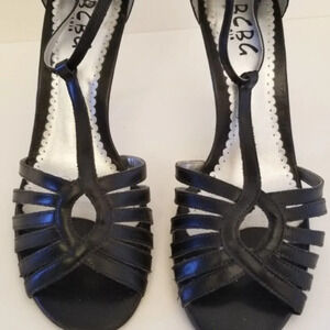 BCBG black open toe‎ heels​